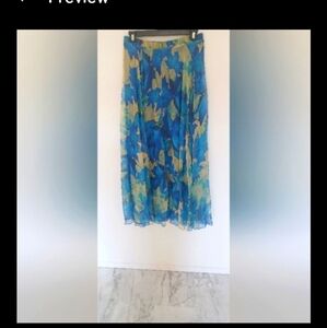 Beachy Sheer Maxi Floral Skirt By CHICWISH. XL Lined